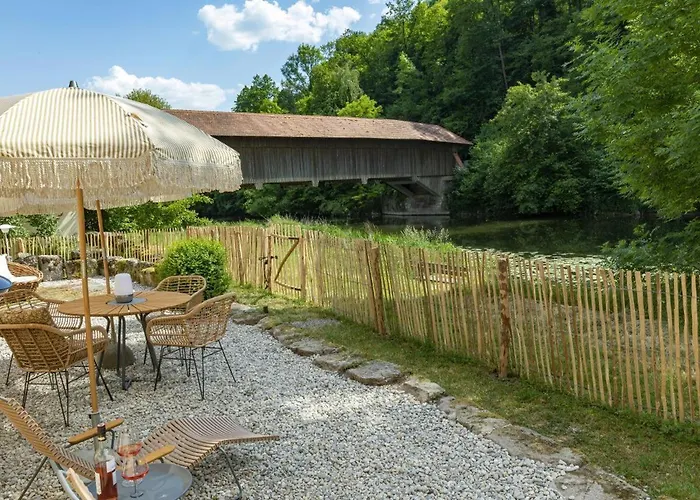 Сasa de vacaciones Pure Jagst, Traum-lage Am Fluss Mit Kaminzimmer Und Infrarot-waermekabine